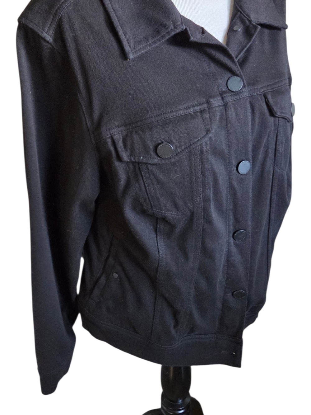 Liverpool Black Denim-Style Jacket